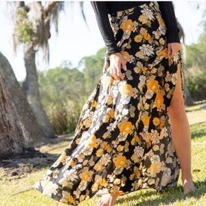 Natural Life  Floral Maxi Skirt